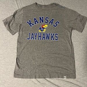 Kansas Jayhawks Gray Men's T-Shirt